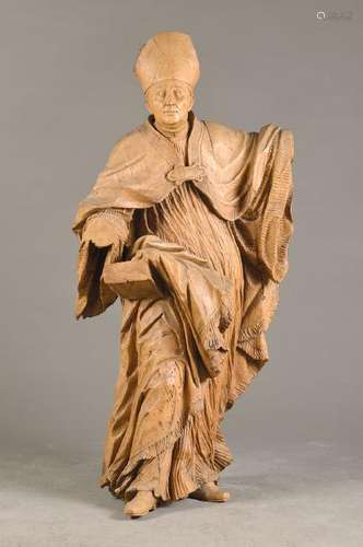 Sculpture of a bishop, Southern Germany or Bohemian