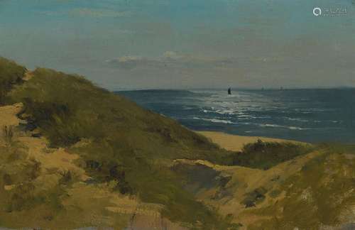 Theodor Her, 1838 Roth-1892 Munich, view over the dunes