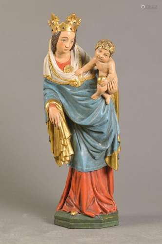 Madonna with child, Southern Germany, 2. Half 20.th c