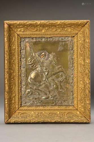 Votive picture, Southern Germany, 19th c., Saint Georg