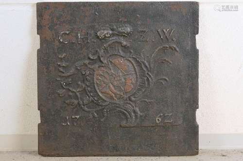 Oven plate, Duchy Württemberg, 1762, under government