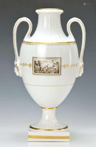 double handle vase, Richard Ginori, Italy, 20th c