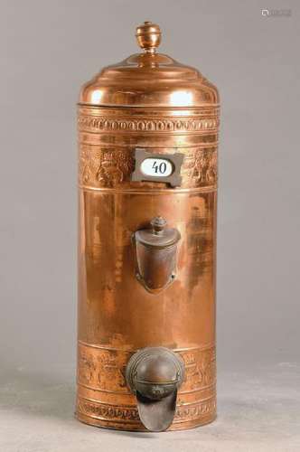 coffee chute, probably German, around 1900, metal