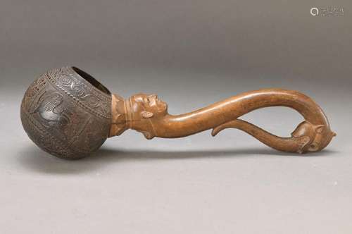 Ritual vessel, Bali, 20.Jh, handle hardwood, corpus