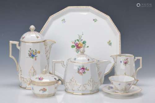 coffee- and tea set, Nymphenburg, Middle of 20th c