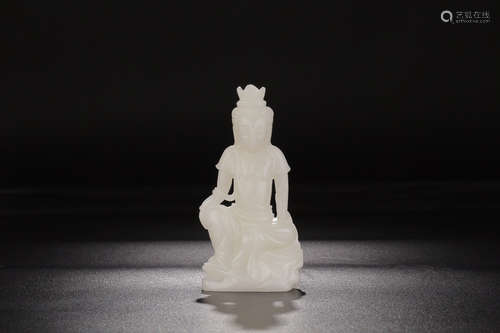 A HETIAN JADE GUANYIN BUDDHA