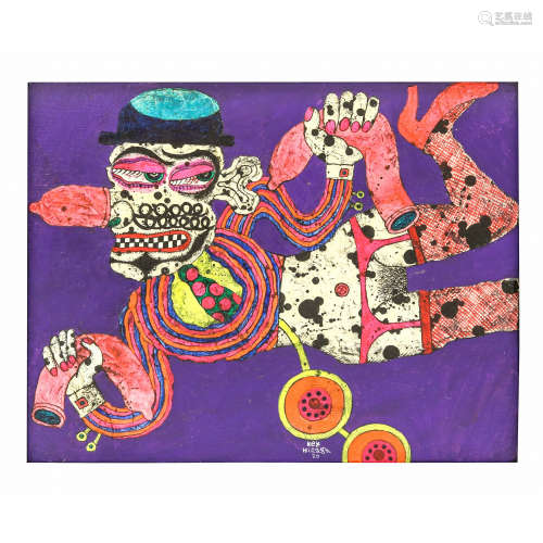 平賀 敬 1970 無題 油彩、畫布 裝框