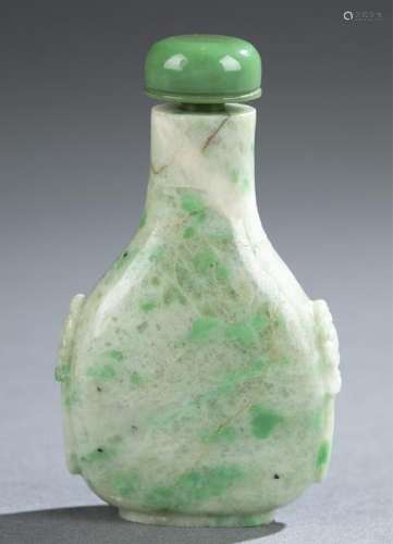 Jadeite snuff bottle.