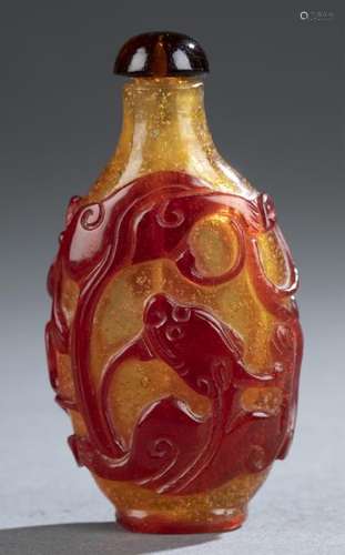 Peking glass snuff bottle.