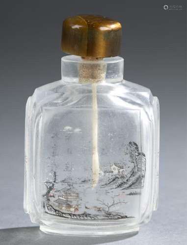 Inside painted snuff bottle.