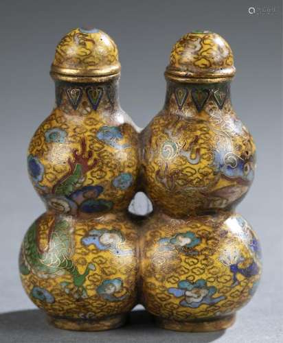 Cloisonne snuff bottle.