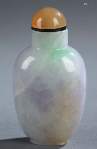 Jadeite snuff bottle.