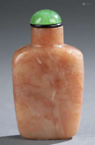 Carnelian snuff bottle.