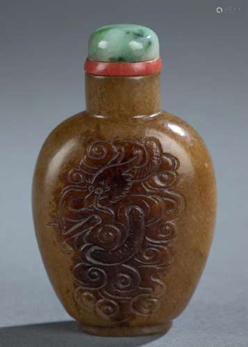 Soapstone snuff bottle.