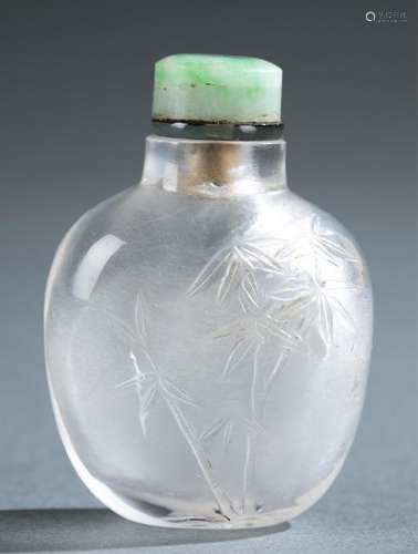 Rock crystal snuff bottle.