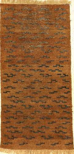 Rare Tibetan Tiger 'Meditation Rug' (Qing Dynasty),