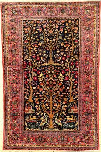 Fine 'Manchester' Kashan Rug (Tree Of Life),