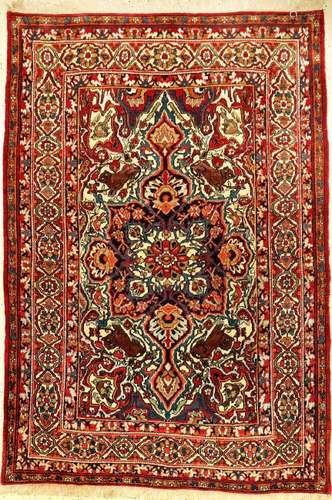 Rare Kirman 'Lawar' Rug,