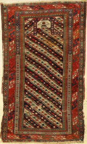 Fine & Rare Striped Shirvan 'Prayer Rug',