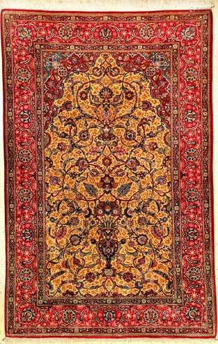 Fine 'Tafazoli-Style' Silk Kashan Rug,