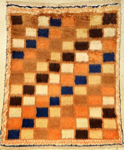 Bakhtiari Gabbeh Rug (Checkers-Board),