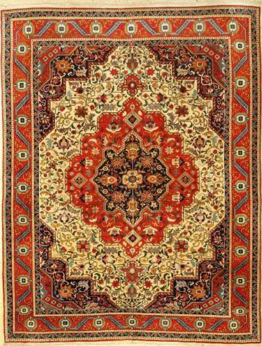 Fine Qum 'Shakeri' (Part-Silk) Carpet,