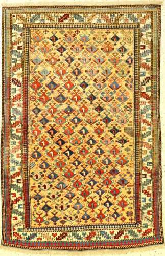 Fine Yellow Dagestan Rug,