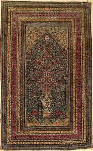 Fine Tehran 'Asgar Dalirian' Carpet 'Mille- Fleur