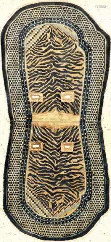 'Published' Unique Chinese 'Tiger-Skin' Saddle (Qing