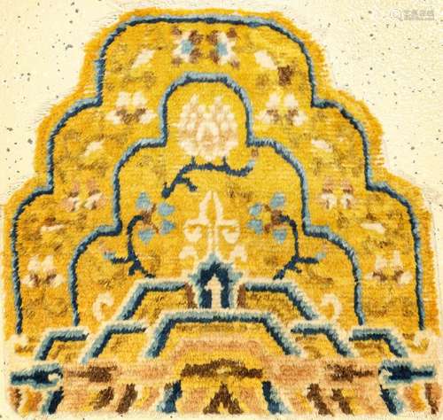 Yellow Ningxia 'Throne Seat-Mat' (Qing Dynasty),