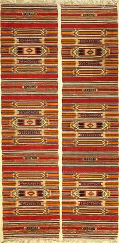 A Pair Of Fine Aleppo 'Runner Kilims' (With