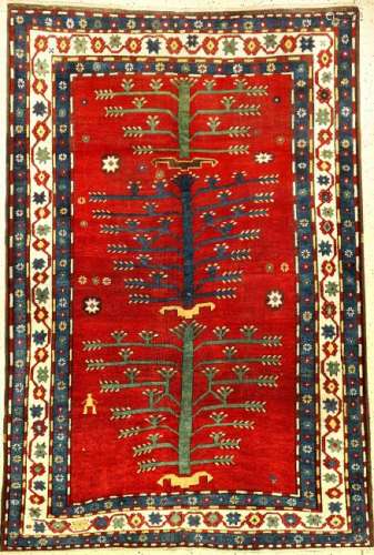 Rare Tree Kazak Rug,