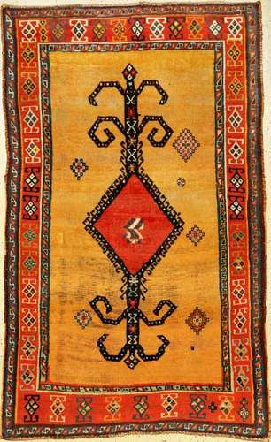 Yellow Luri Gabbeh Rug,