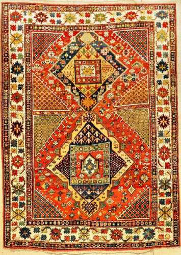 Rare Derbend-Kazak Carpet (Ghirlandaio Pattern),