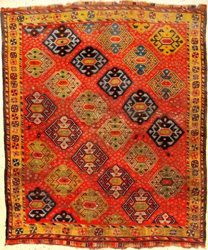 Rare Qashqai Gabbeh Rug,