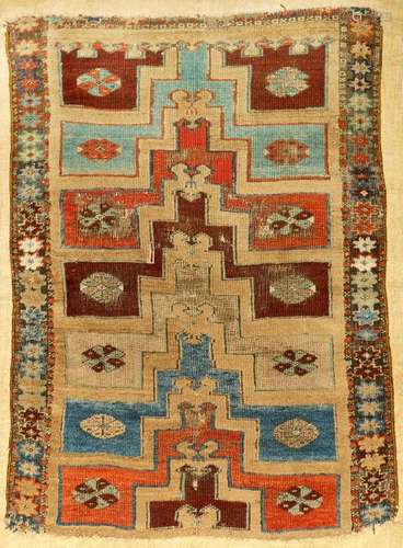 'Camel-Wool' Ground Konya Karapinar 'Prayer Rug',