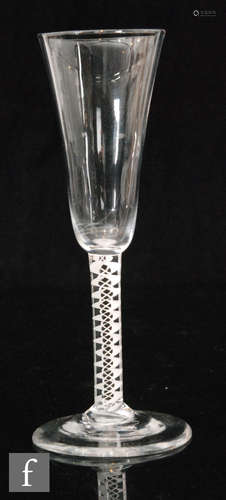 An 18th Century Ale glass circa 1765,