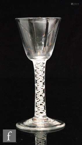 An 18th Century drinking glass circa 1765,