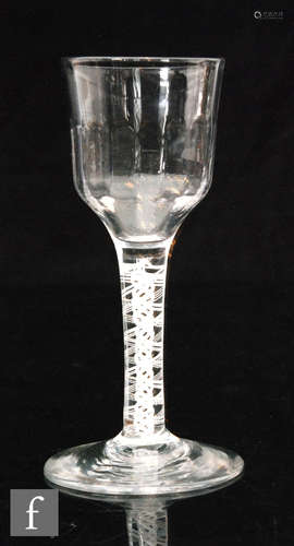 An 18th Century drinking glass circa 1765,