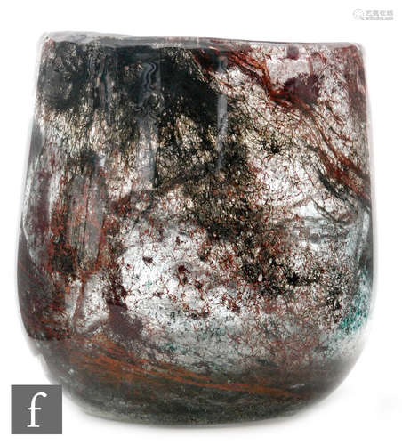 A WMF (Wurttembergische Metallwarenfabrik) large Ikora glass bowl,