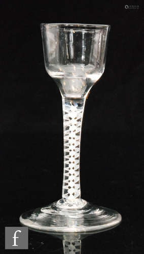 An 18th Century drinking glass circa 1765,