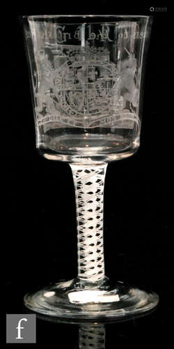 An 18th Century goblet circa 1755/1760,