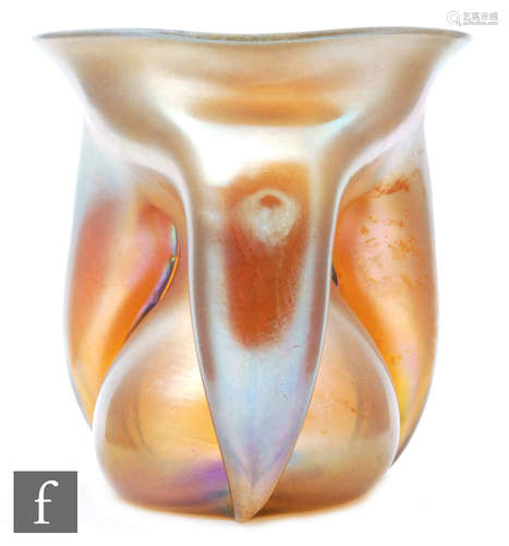 An early 20th Century Louis Comfort Tiffany, Tiffany Studios Favrile glass vase circa 1900,