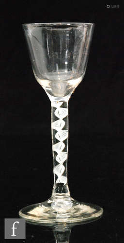 An 18th Century drinking glass circa 1760,