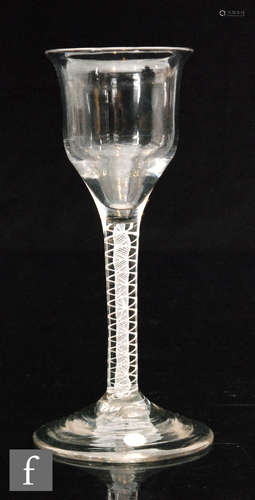 An 18th Century drinking glass circa 1765,