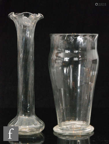 A 1920s-1930s Whitefriars vase designed by Harry Powell,