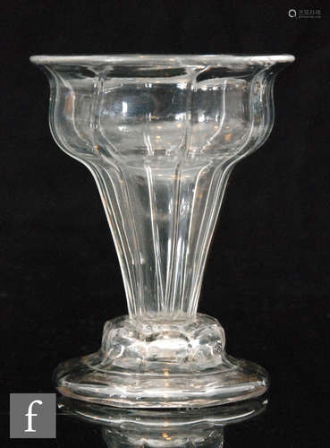 An 18th Century syllabub or sweetmeat glass circa 1750,