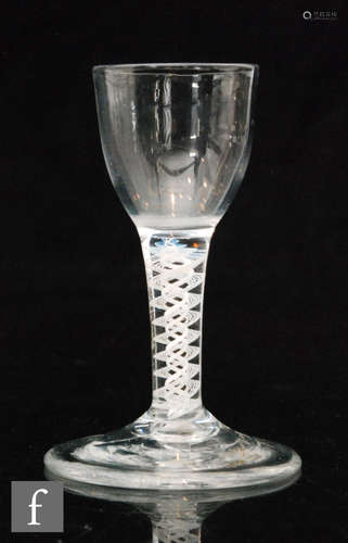 A small 18th Century Dram glass circa 1765,