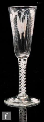 An 18th Century Ale glass circa 1765,