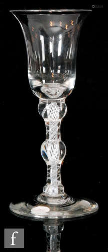 An 18th Century drinking glass circa 1765,